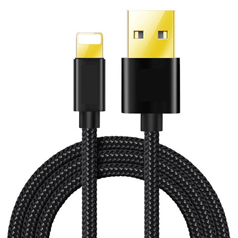 Cavo da USB a Cavetto Ricarica Carica L02 per Apple iPad Mini 3 Nero