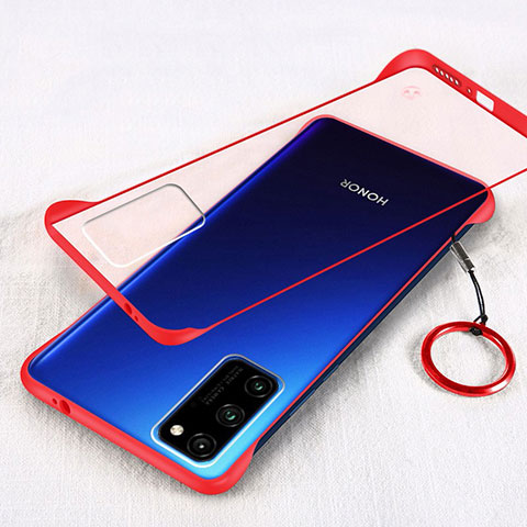 Cover Crystal Trasparente Rigida Cover H01 per Huawei Honor 30 Lite 5G Rosso