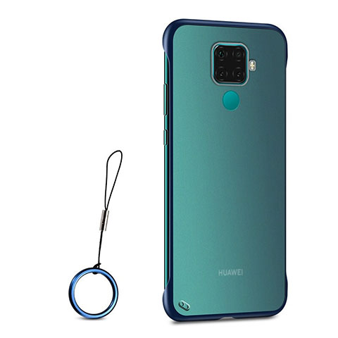 Cover Crystal Trasparente Rigida Cover H01 per Huawei Mate 30 Lite Blu