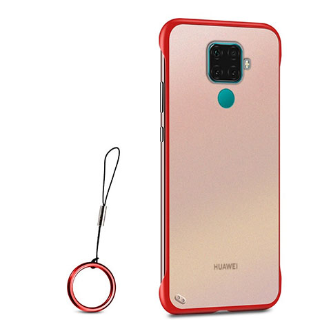 Cover Crystal Trasparente Rigida Cover H01 per Huawei Nova 5i Pro Rosso