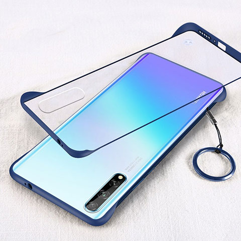 Cover Crystal Trasparente Rigida Cover H01 per Huawei P smart S Blu