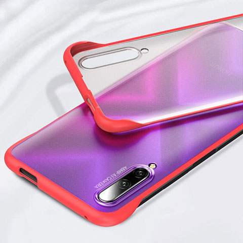 Cover Crystal Trasparente Rigida Cover H01 per Huawei Y9s Rosso