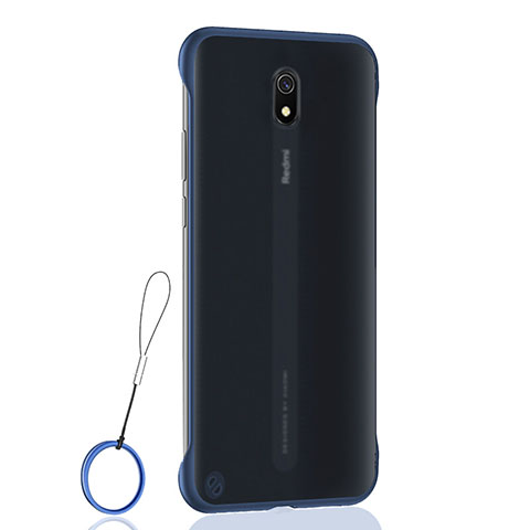 Cover Crystal Trasparente Rigida Cover H01 per Xiaomi Redmi 8A Blu