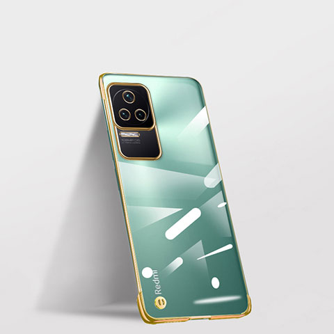 Cover Crystal Trasparente Rigida Cover H01 per Xiaomi Redmi K50 Pro 5G Oro