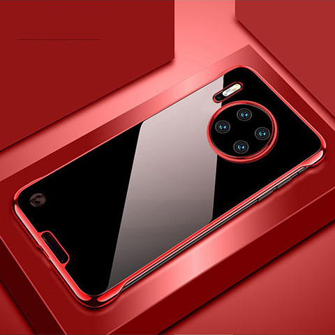 Cover Crystal Trasparente Rigida Cover H02 per Huawei Mate 30 Pro Rosso