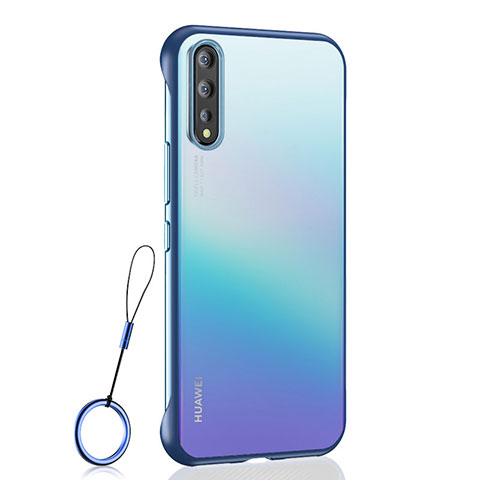 Cover Crystal Trasparente Rigida Cover H02 per Huawei P smart S Blu