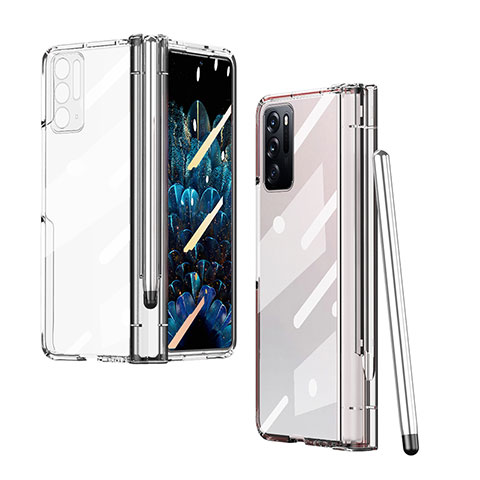 Cover Crystal Trasparente Rigida Cover H02 per Oppo Find N 5G Chiaro