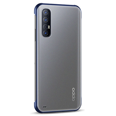 Cover Crystal Trasparente Rigida Cover H02 per Oppo Find X2 Neo Blu