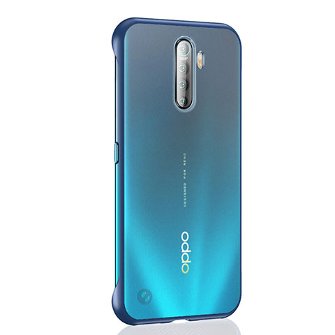 Cover Crystal Trasparente Rigida Cover H02 per Oppo Reno Ace Blu