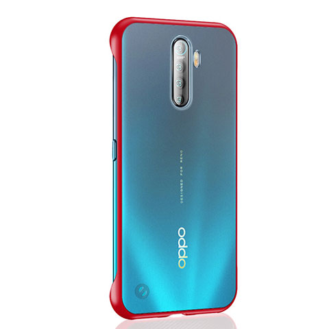 Cover Crystal Trasparente Rigida Cover H02 per Oppo Reno Ace Rosso