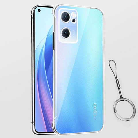 Cover Crystal Trasparente Rigida Cover H02 per Oppo Reno7 SE 5G Chiaro