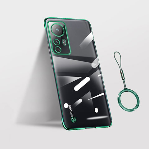 Cover Crystal Trasparente Rigida Cover H02 per Xiaomi Mi 12S 5G Verde