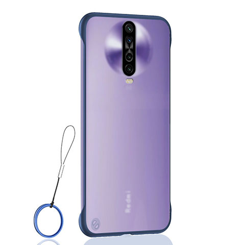 Cover Crystal Trasparente Rigida Cover H02 per Xiaomi Redmi K30 4G Blu