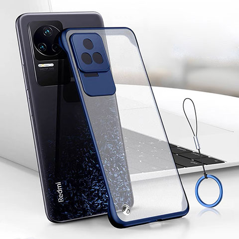 Cover Crystal Trasparente Rigida Cover H02 per Xiaomi Redmi K50 Pro 5G Blu