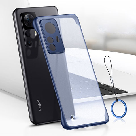 Cover Crystal Trasparente Rigida Cover H02 per Xiaomi Redmi K50 Ultra 5G Blu