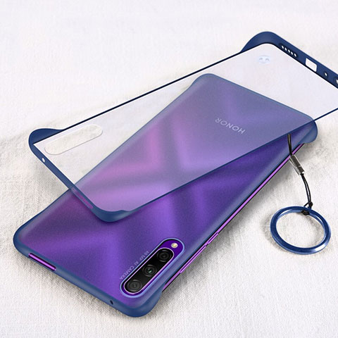 Cover Crystal Trasparente Rigida Cover H03 per Huawei P Smart Pro (2019) Blu