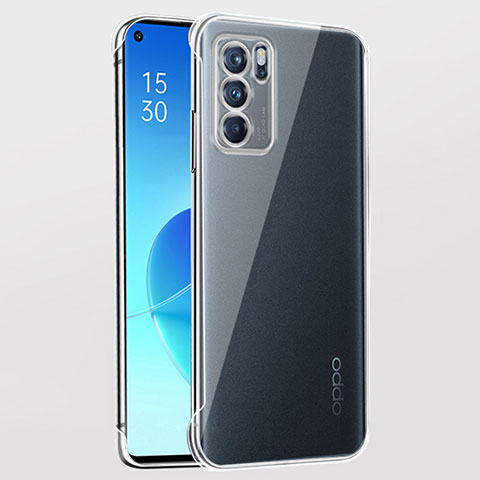 Cover Crystal Trasparente Rigida Cover H03 per Oppo Reno6 5G Chiaro