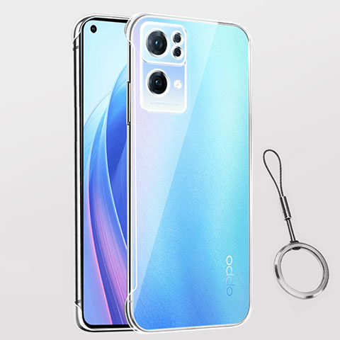 Cover Crystal Trasparente Rigida Cover H03 per Oppo Reno7 Pro 5G Chiaro