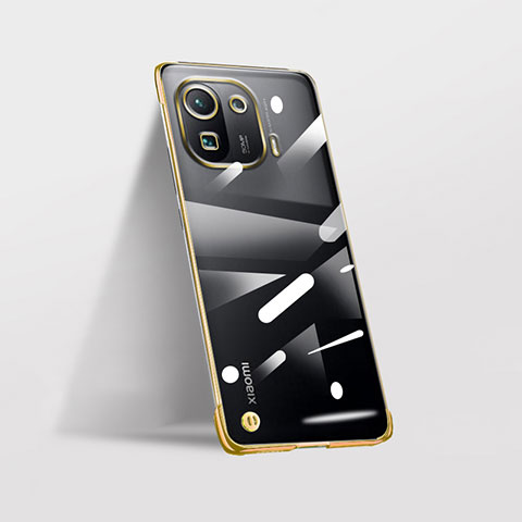 Cover Crystal Trasparente Rigida Cover H03 per Xiaomi Mi 11 Pro 5G Oro