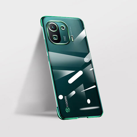 Cover Crystal Trasparente Rigida Cover H03 per Xiaomi Mi 11 Pro 5G Verde