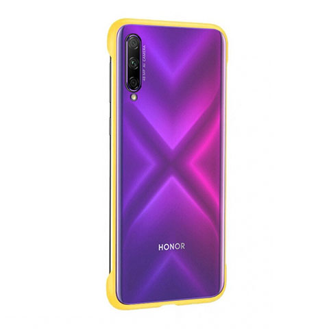 Cover Crystal Trasparente Rigida Cover H04 per Huawei P Smart Pro (2019) Giallo