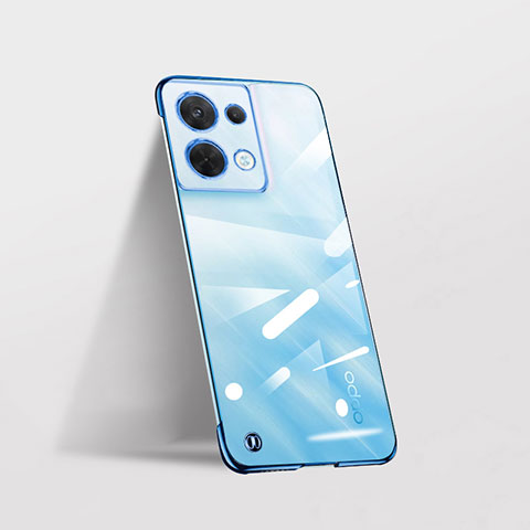 Cover Crystal Trasparente Rigida Cover H04 per Oppo Reno8 5G Blu