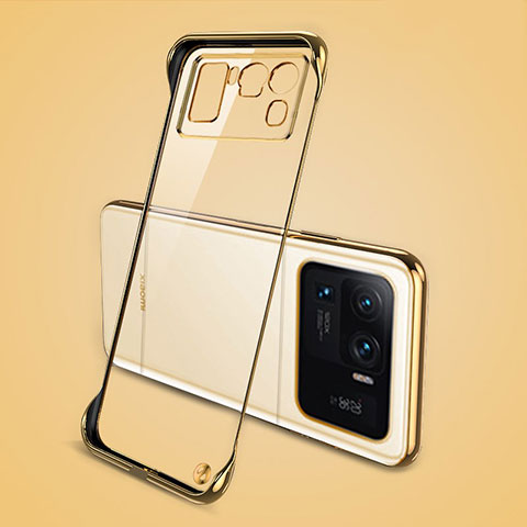 Cover Crystal Trasparente Rigida Cover H04 per Xiaomi Mi 11 Ultra 5G Oro