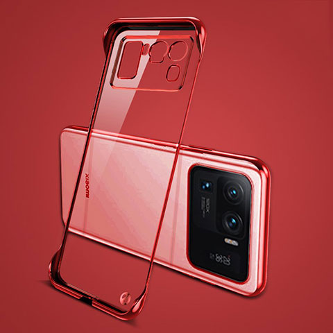 Cover Crystal Trasparente Rigida Cover H04 per Xiaomi Mi 11 Ultra 5G Rosso