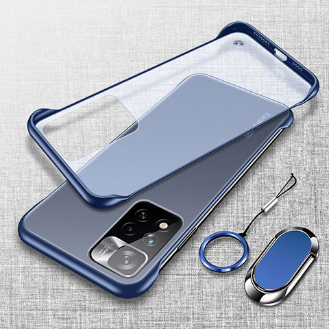 Cover Crystal Trasparente Rigida Cover H04 per Xiaomi Mi 11i 5G (2022) Blu