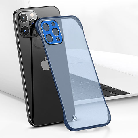 Cover Crystal Trasparente Rigida Cover H05 per Apple iPhone 15 Pro Blu