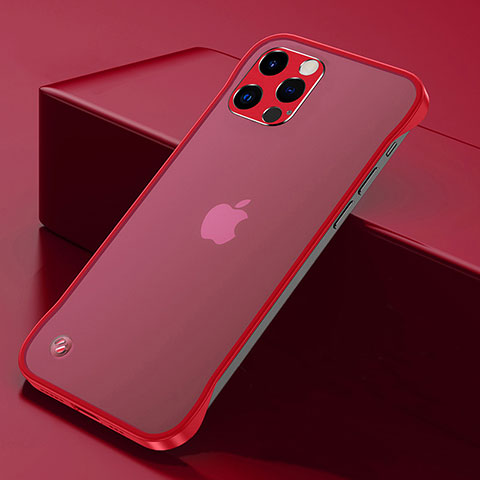 Cover Crystal Trasparente Rigida Cover H07 per Apple iPhone 14 Pro Rosso