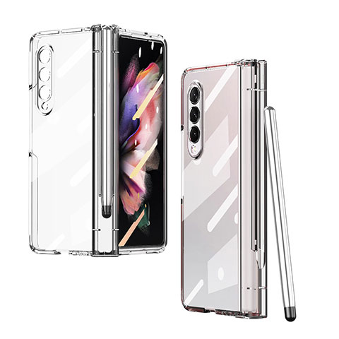 Cover Crystal Trasparente Rigida Cover H07 per Samsung Galaxy Z Fold3 5G Chiaro