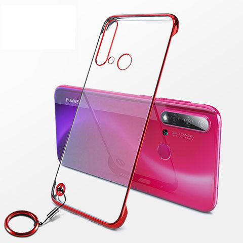 Cover Crystal Trasparente Rigida Cover K01 per Huawei Nova 5i Rosso