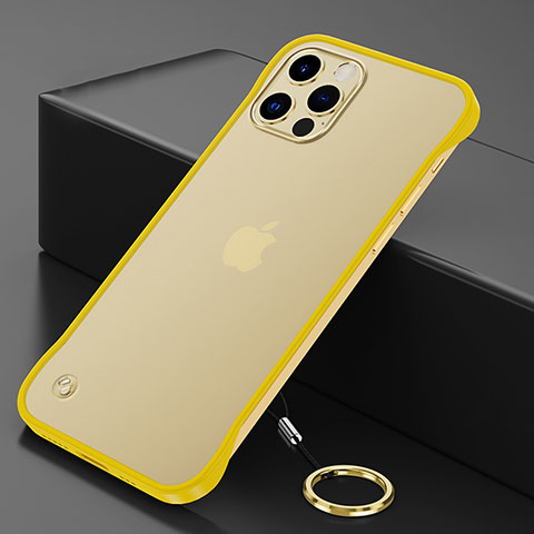 Cover Crystal Trasparente Rigida Cover N01 per Apple iPhone 12 Pro Giallo