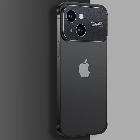 Cover Crystal Trasparente Rigida Cover QC3 per Apple iPhone 15 Nero