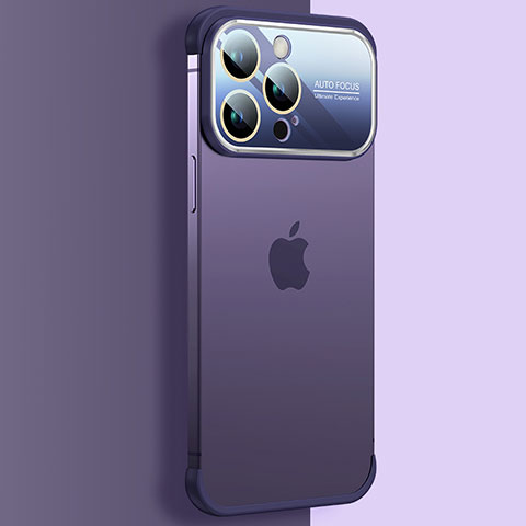 Cover Crystal Trasparente Rigida Cover QC4 per Apple iPhone 15 Pro Max Viola