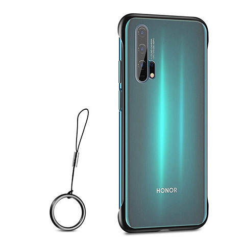 Cover Crystal Trasparente Rigida Cover S01 per Huawei Honor 20 Pro Nero