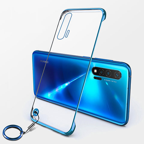 Cover Crystal Trasparente Rigida Cover S01 per Huawei Nova 6 5G Blu