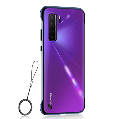 Cover Crystal Trasparente Rigida Cover S01 per Huawei Nova 7 SE 5G Blu