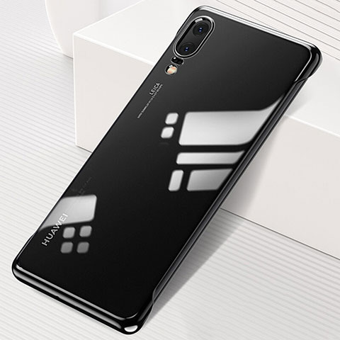 Cover Crystal Trasparente Rigida Cover S01 per Huawei P20 Nero