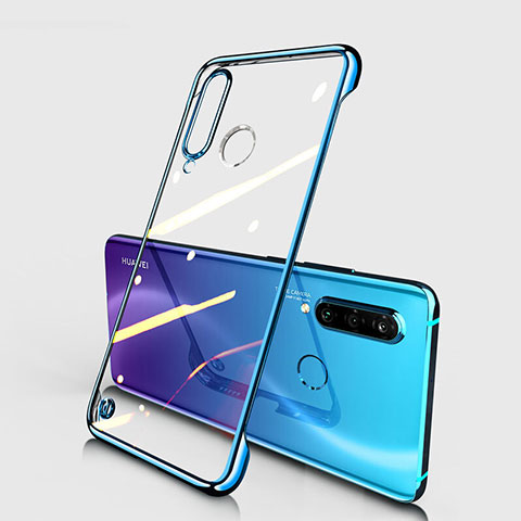 Cover Crystal Trasparente Rigida Cover S01 per Huawei P30 Lite XL Blu