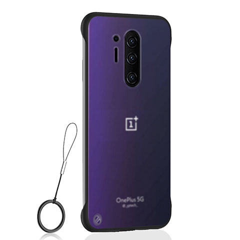 Cover Crystal Trasparente Rigida Cover S01 per OnePlus 8 Pro Nero