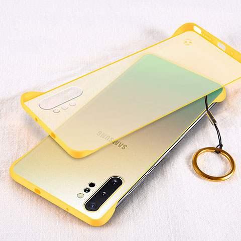 Cover Crystal Trasparente Rigida Cover S01 per Samsung Galaxy Note 10 Plus 5G Giallo