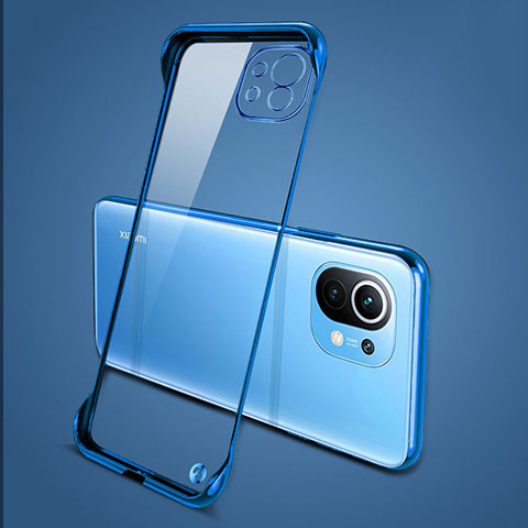 Cover Crystal Trasparente Rigida Cover S01 per Xiaomi Mi 11 Lite 4G Blu