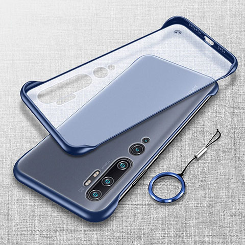 Cover Crystal Trasparente Rigida Cover S01 per Xiaomi Mi Note 10 Pro Blu