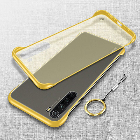 Cover Crystal Trasparente Rigida Cover S01 per Xiaomi Redmi Note 8 (2021) Giallo