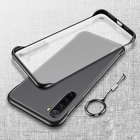 Cover Crystal Trasparente Rigida Cover S01 per Xiaomi Redmi Note 8 (2021) Nero