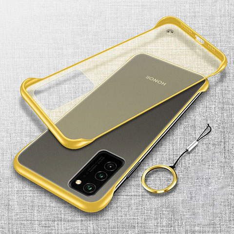 Cover Crystal Trasparente Rigida Cover S02 per Huawei Honor V30 Pro 5G Giallo