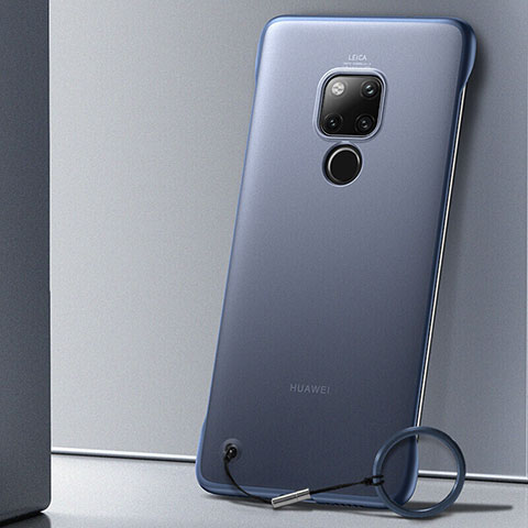 Cover Crystal Trasparente Rigida Cover S02 per Huawei Mate 20 X 5G Blu