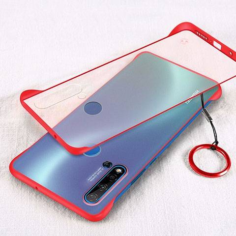 Cover Crystal Trasparente Rigida Cover S02 per Huawei Nova 5i Rosso